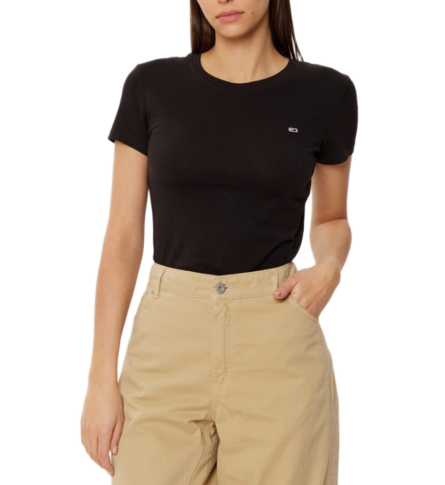 Tommy Hilfiger γυναικείο μονόχρωμο t-shirt DW0DW20459