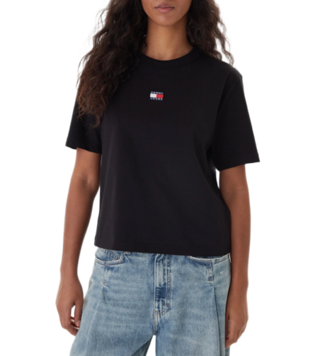 Tommy Hilfiger γυναικείο μονόχρωμο t-shirt boxy DW0DW22202