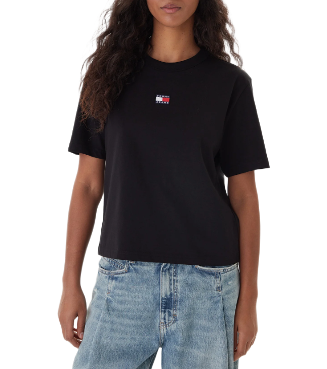 Tommy Hilfiger γυναικείο μονόχρωμο t-shirt boxy DW0DW22202