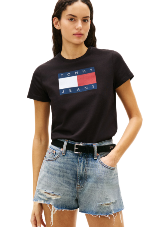 Tommy Hilfiger γυναικείο μονόχρωμο t-shirt DW0DW22562