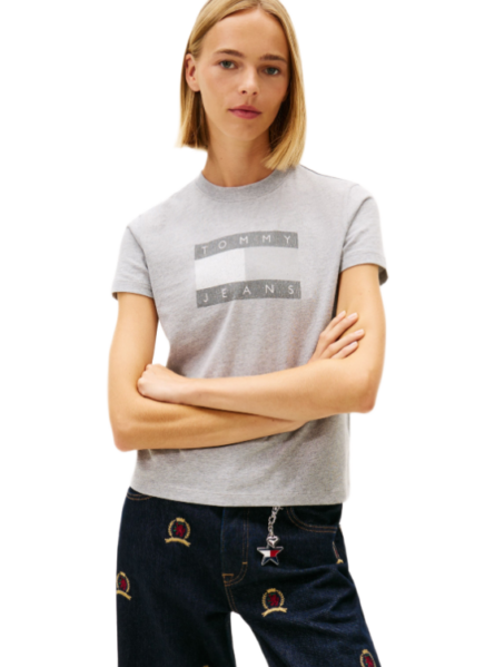 Tommy Hilfiger γυναικείο μονόχρωμο t-shirt DW0DW22562