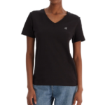 Calvin Klein γυναικείο t-shirt V με λογότυπο LV047B205G