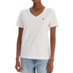 Calvin Klein γυναικείο t-shirt V με λογότυπο LV047B205G