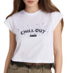 Attrattivo γυναικείο t-shirt με δαντέλα και στρας 9923008