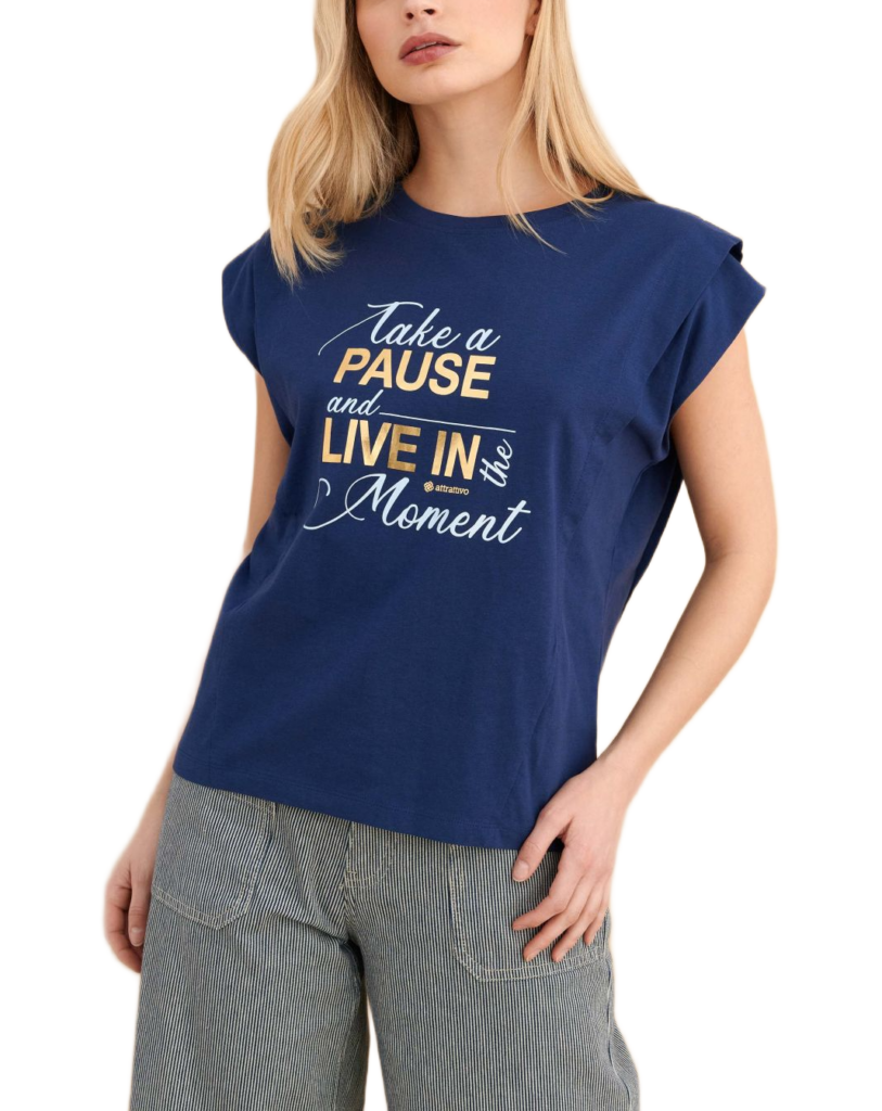 Attrattivo γυναικείο t-shirt με στάμπα 9923146
