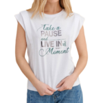 Attrattivo γυναικείο t-shirt με στάμπα 9923146