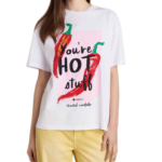 Attrattivo γυναικείο t-shirt με στάμπα 9923151