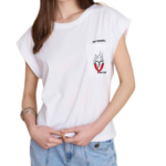 Attrattivo γυναικείο t-shirt με τσέπη 9923152