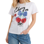 Attrattivo γυναικείο t-shirt με στάμπα 9923153