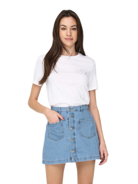 Only γυναικείο t-shirt με στρας 15343771