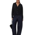 Vero Moda γυναικείο μακρυμάνικο πουκάμισο με κόμπο 10340338
