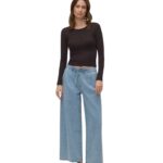 Vero Moda γυναικείο τζιν παντελόνι ψηλόμεσο φαρδύ 10340282