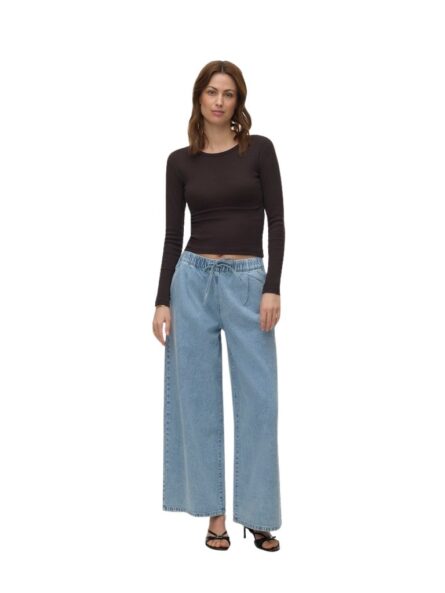 Vero Moda γυναικείο τζιν παντελόνι ψηλόμεσο φαρδύ 10340282