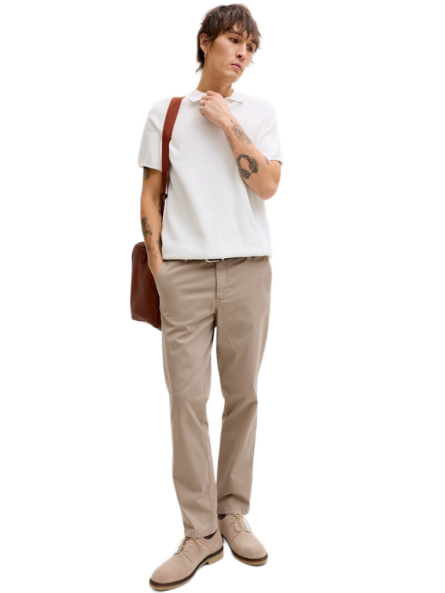 Jack & Jones ανδρικό μονόχρωμο παντελόνι chino 12292970