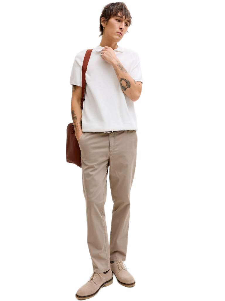 Jack & Jones ανδρικό μονόχρωμο παντελόνι chino 12292970