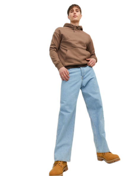 Jack & Jones ανδρικό φαρδύ παντελόνι τζιν 12236082