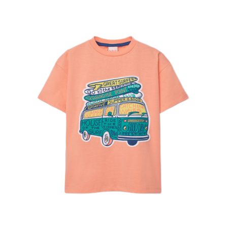 Boboli βαμβακερό t-shirt με τύπωμα για αγόρι 613022
