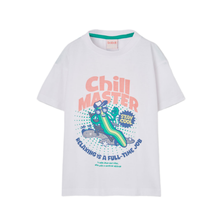 Boboli βαμβακερό t-shirt με στάμπα 613077
