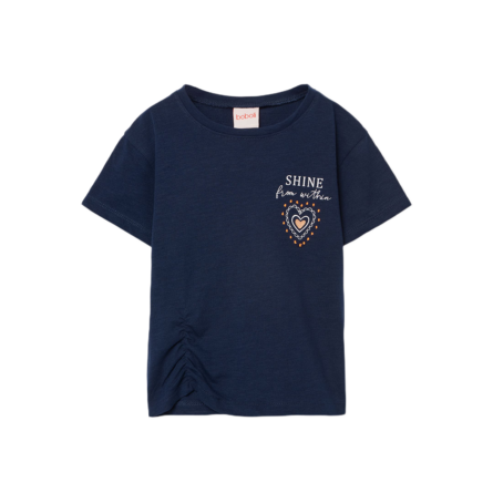 Boboli βαμβακερό t-shirt για κορίτσι με τύπωμ στην πλάτη 403108