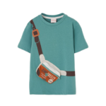 Boboli παιδικό t-shirt με απλικέ τσαντάκι για μικρό αγόρι 533045