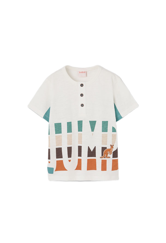 Boboli παιδικό t-shirt για μικρό αγόρι με κουμπάκια 533124