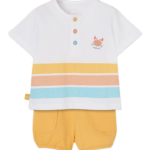 Boboli Newborn βρεφικό σετ μπλουζάκι με σορτς για μωρό αγόρι 243087