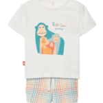 Boboli Newborn βρεφικό σετ μπλουζάκι με σορτς για μωρό αγόρι 253099