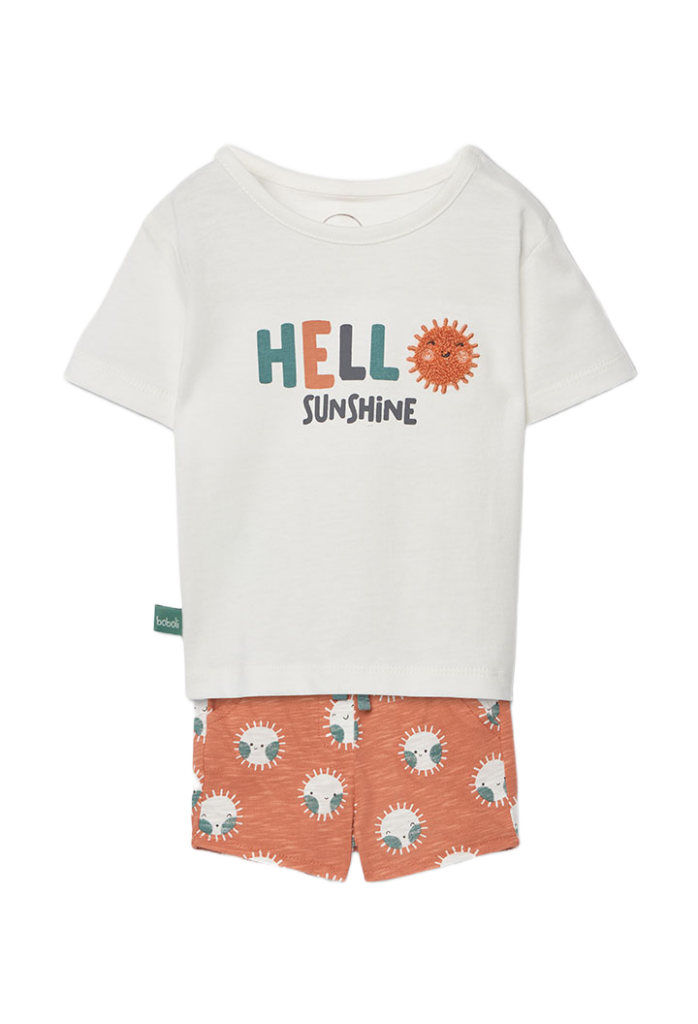 Boboli Newborn βρεφικό σετ μπλουζάκι με σορτσάκι για μωρό αγόρι 223119 Boboli Newborn βρεφικό σετ μπλουζάκι με σορτσάκι για μωρό αγόρι 223119