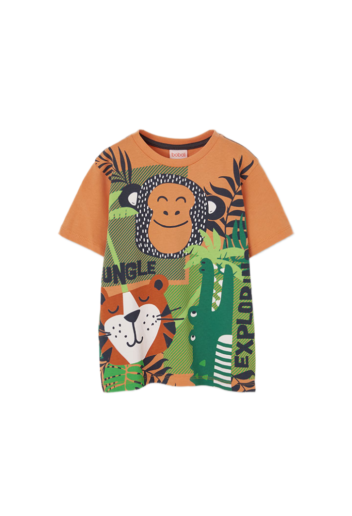Boboli παιδικό t-shirt για μικρό αγόρι με ζωάκια 513100