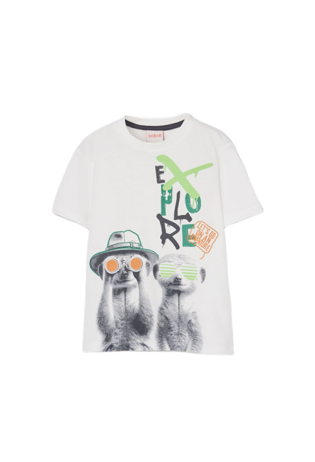Boboli παιδικό t-shirt για μικρό αγόρι με τύπωμα 513144
