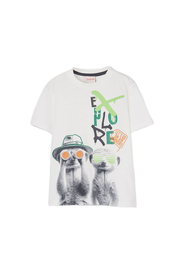 Boboli παιδικό t-shirt για μικρό αγόρι με τύπωμα 513144