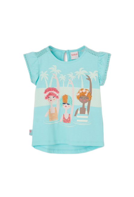 Boboli παιδικό t-shirt για μικρό κορίτσι με στάμπα 333100