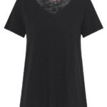 Funky Buddha γυναικείο μονόχρωμο t-shirt V FBL013-100-04