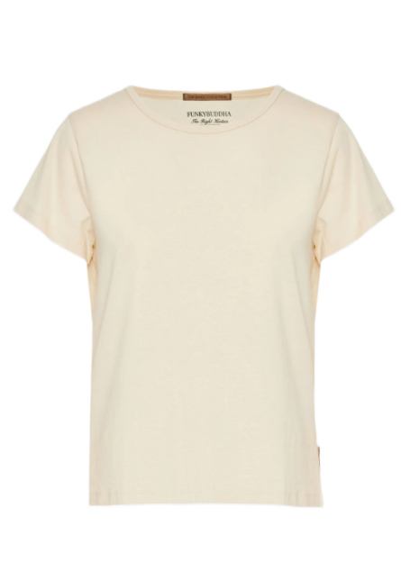Funky Buddha γυναικείο μονόχρωμο t-shirt FBL013-103-04