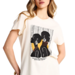 Funky Buddha γυναικείο t-shirt με τύπωμα FBL013-122-04