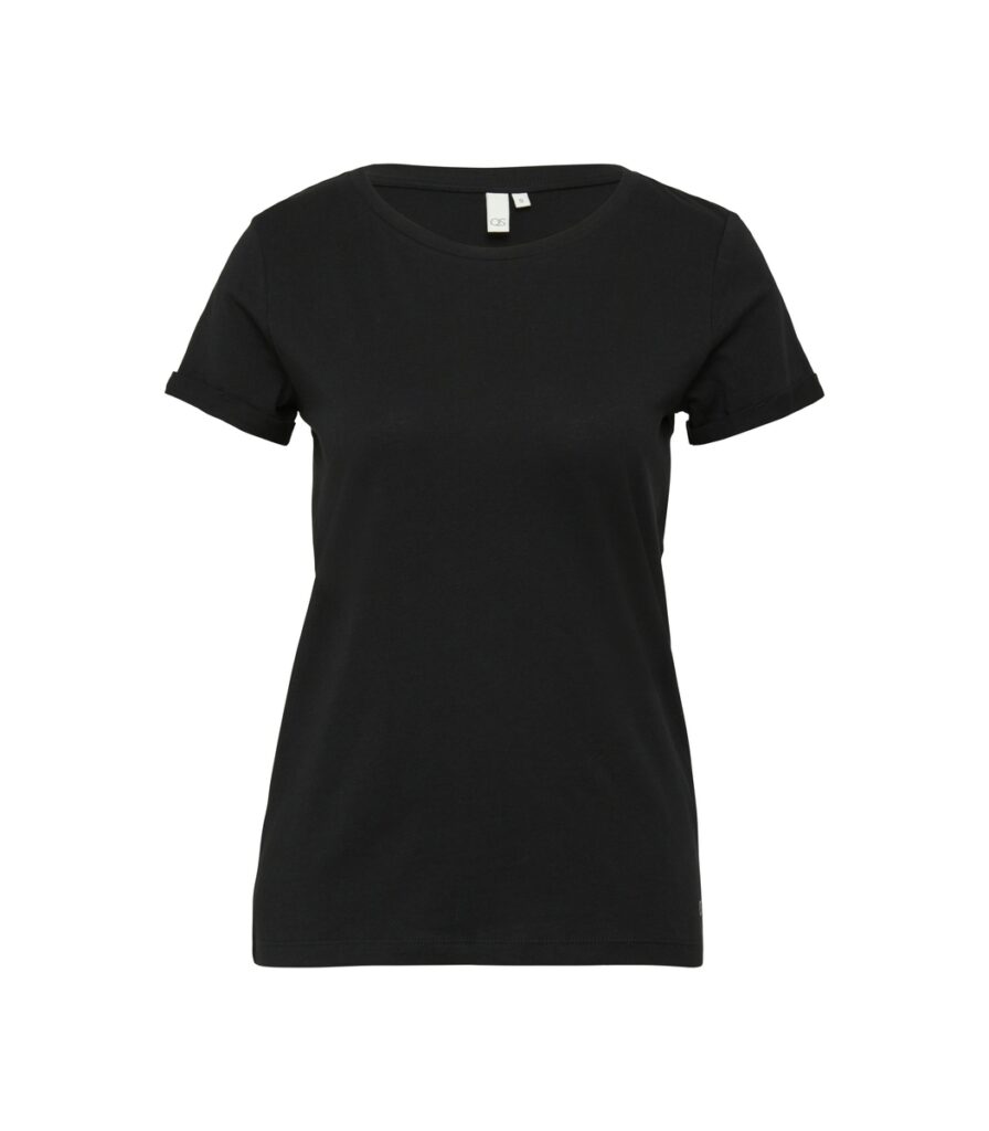 S'Oliver γυναικείο μονόχρωμο κοντομάνικο t-shirt 2163612