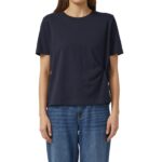 S'Oliver γυναικείο μονόχρωμο t-shirt με κόμπο 2176220
