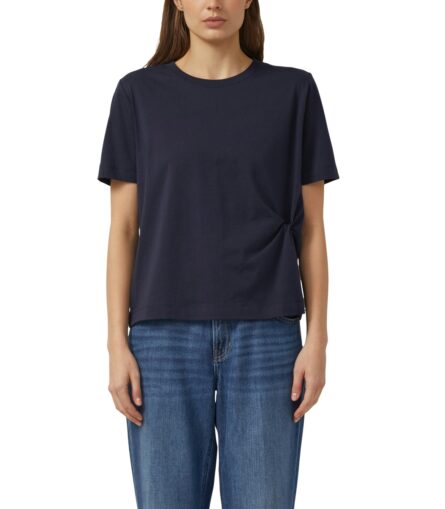 S'Oliver γυναικείο μονόχρωμο t-shirt με κόμπο 2176220