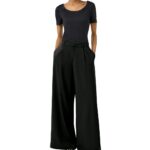 S'Oliver γυναικείο μονόχρωμο παντελόνι wide leg 2178595