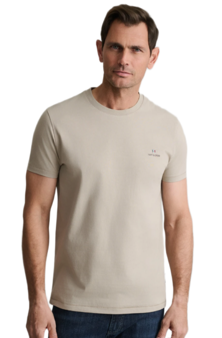 Navy & Green ανδρικό μονόχρωμο t-shirt 24MO.001/P.3