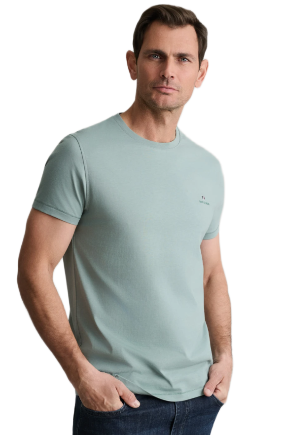 Navy & Green ανδρικό μονόχρωμο t-shirt 24MO.001/P.3 Navy & Green ανδρικό μονόχρωμο t-shirt 24MO.001/P.3