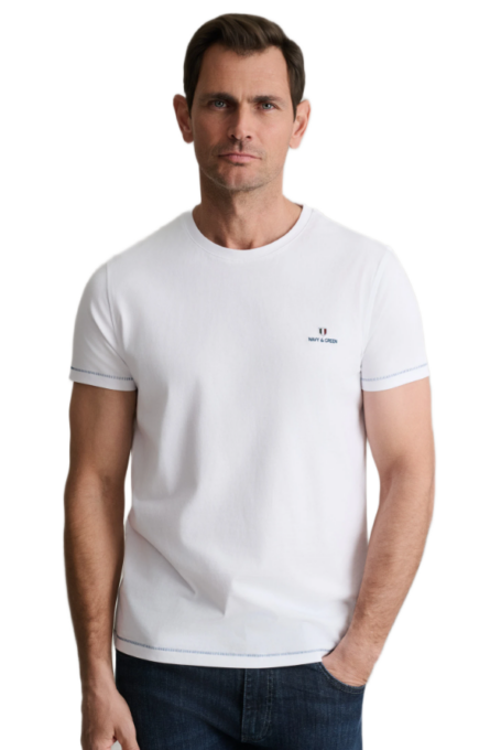 Navy & Green ανδρικό μονόχρωμο t-shirt 24MO.001/P.3