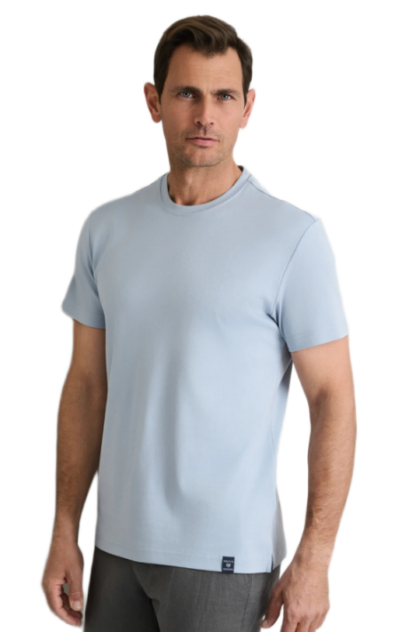 Navy & Green ανδρικό μονόχρωμο t-shirt 24EY.039/R