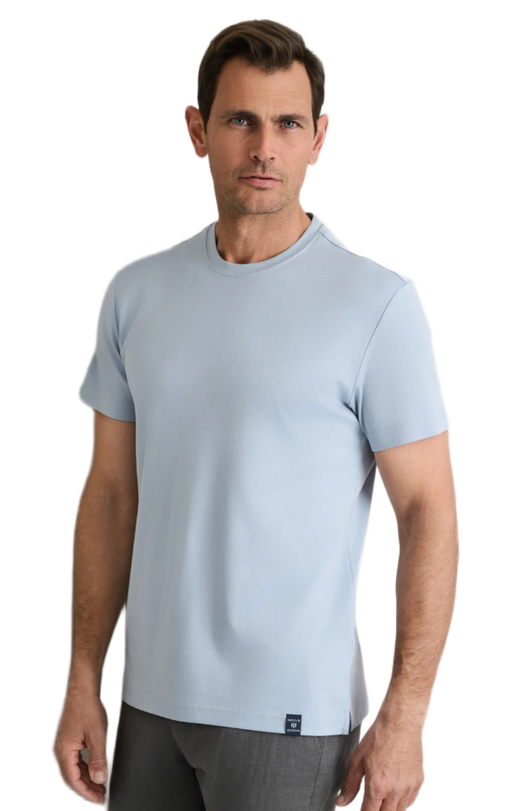Navy & Green ανδρικό μονόχρωμο t-shirt 24EY.039/R Navy & Green ανδρικό μονόχρωμο t-shirt 24EY.039/R