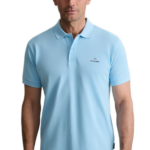 Navy & Green ανδρικό μονόχρωμο polo 24GE.300.9