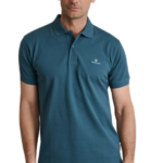 Navy & Green ανδρικό μονόχρωμο polo 24GE.300.9