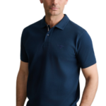 Navy & Green ανδρικό μονόχρωμο polo 24EY.021/PL.1