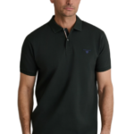 Navy & Green ανδρικό μονόχρωμο polo 24EY.021/PL.1