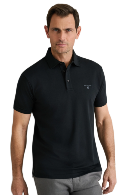 Navy & Green ανδρικό μονόχρωμο polo 24EY.039/1PL