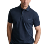 Navy & Green ανδρικό μονόχρωμο polo 24EY.039/1PL